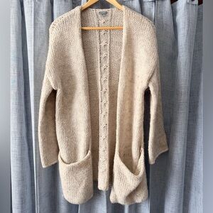 Aerie Cream Knit Cardigan